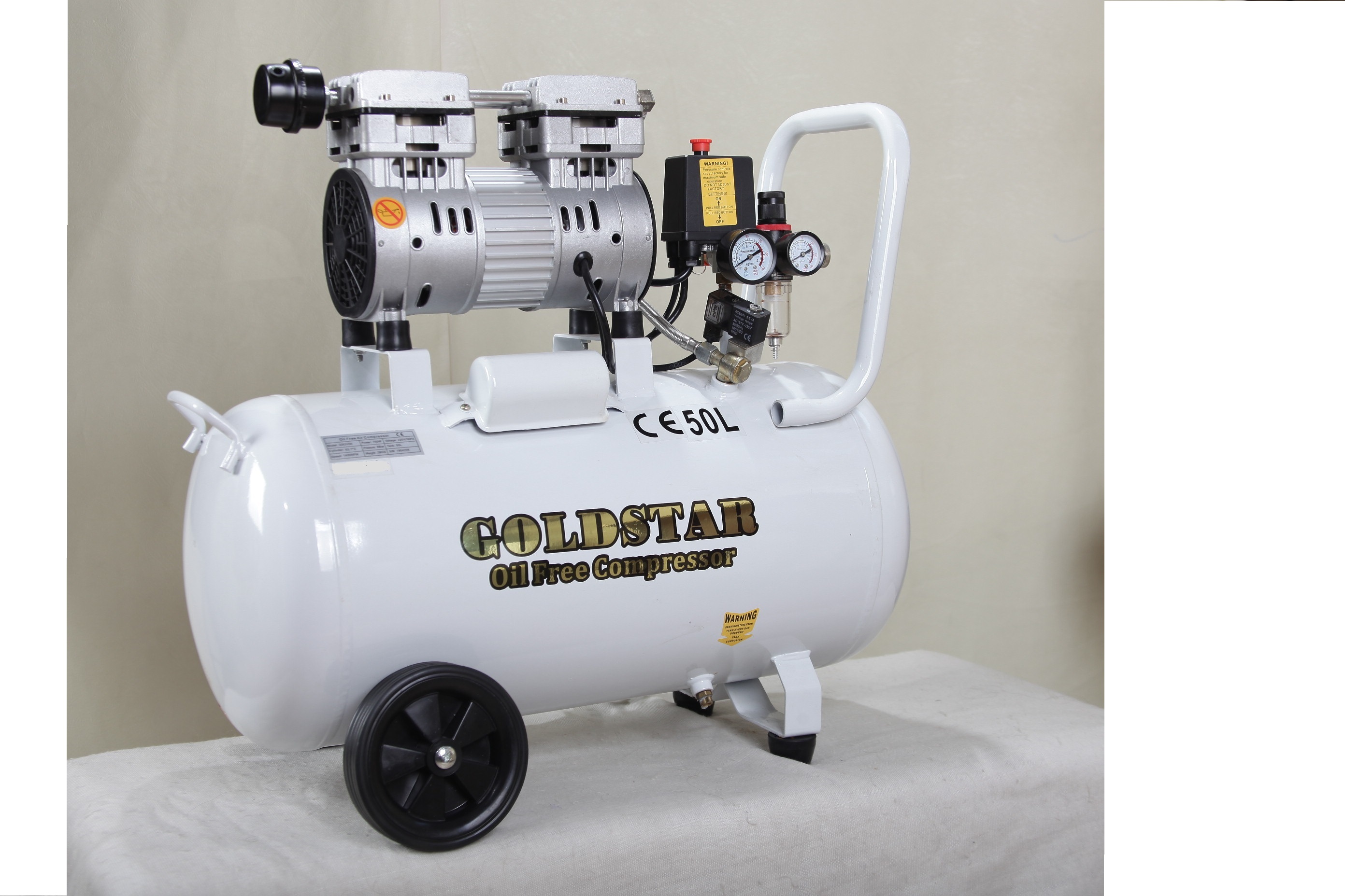 کمپرسور هوا اویل فری سایلنت 50 لیتری / Oil Free Air Compressor 50L